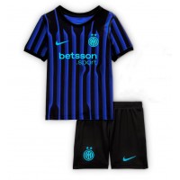 Inter Milan Domáci Detský futbalový dres 2025-26 Krátky Rukáv (+ trenírky)